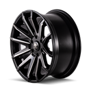Mayhem 8109 Crossfire 22x9.5 / 6x135 BP / 25mm Offset / 87.1mm Hub Black w/ Milled Spokes Wheel