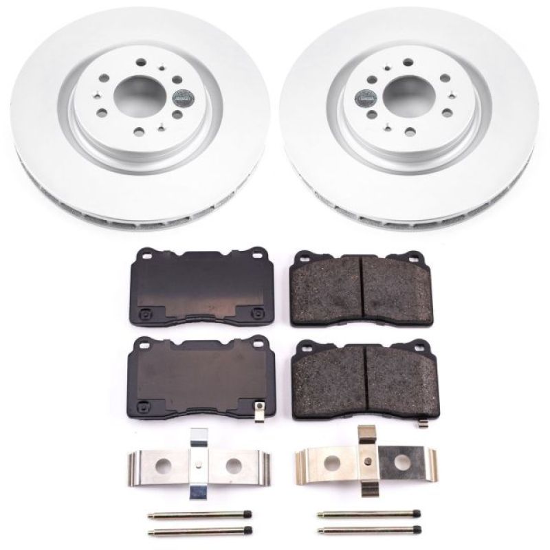 Power Stop 04-07 Cadillac CTS Front Z17 Evolution Geomet Coated Brake Kit