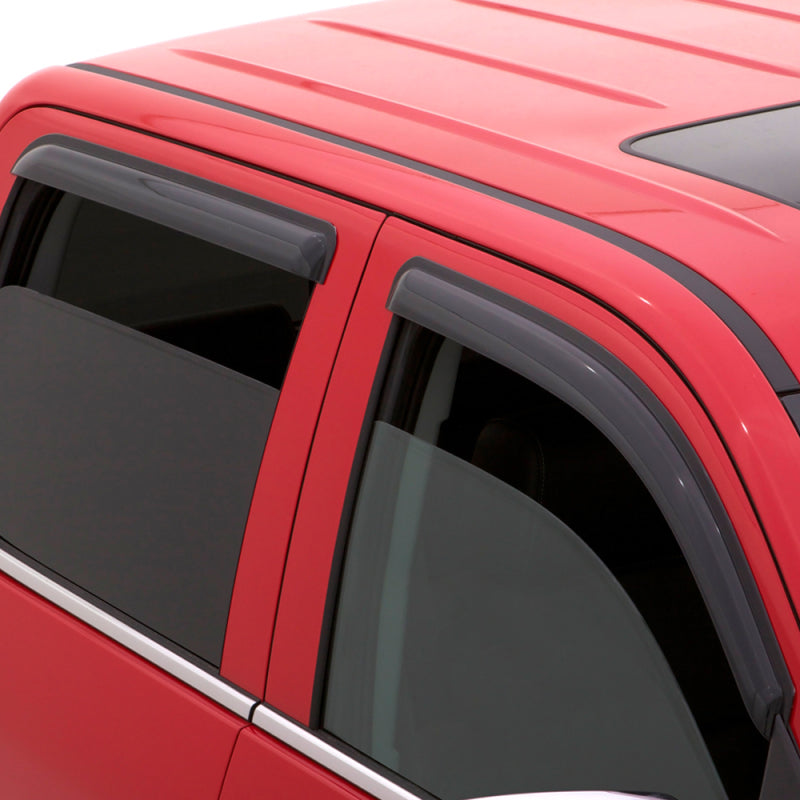 AVS 12-18 Chevy Sonic Hatch (5 Door) Ventvisor Outside Mount Window Deflectors 4pc - Smoke