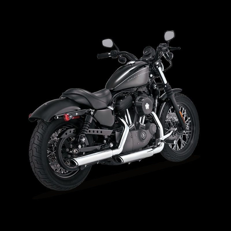 Vance and Hines 3-In Twin Slash Slip-Ons Chr
