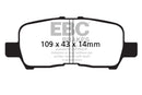 EBC 05-09 Buick Allure (Canada) 3.6 Yellowstuff Rear Brake Pads