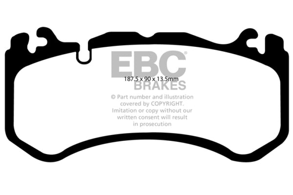 EBC 12-18 Mercedes-Benz G63 AMG (BM463) 5.5TT Orangestuff Front Brake Pads