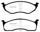 EBC 99-04 Chrysler 300M 3.5 Redstuff Front Brake Pads