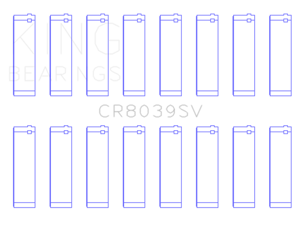 King 08-10 Ford Powerstroke 6.4L (Size STD) Connecting Rod Bearing Set