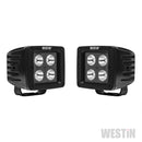 Westin LED Auxiliary Light 3.2in x 3.0in Spot w/5W Cree - Black