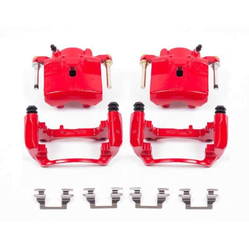 Power Stop 06-12 Chevrolet Malibu Front Red Calipers w/Brackets - Pair