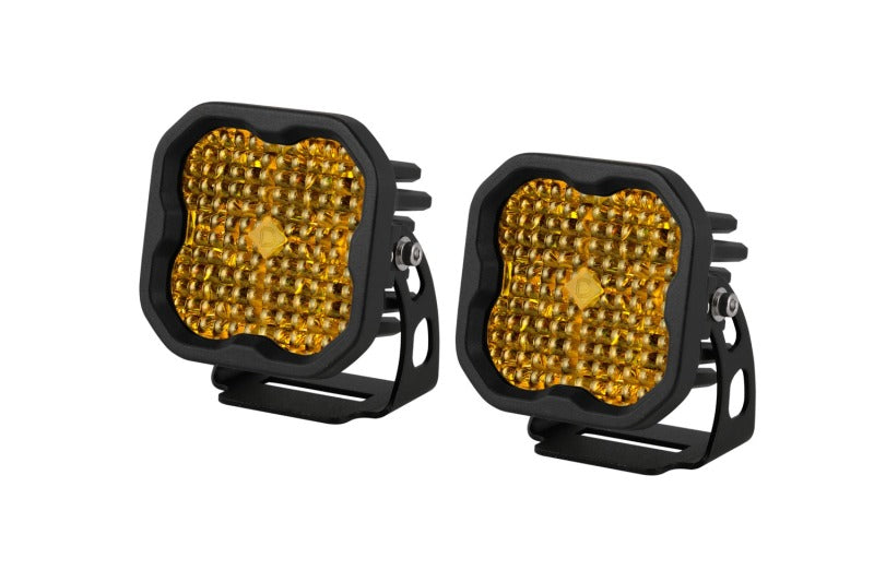 Diode Dynamics SS3 Pro ABL - Yellow Flood Standard (Pair)