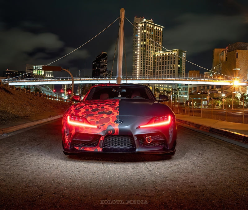 Oracle 20-21 Toyota Supra GR RGB+A Headlight DRL Upgrade Kit - ColorSHIFT w/o Controller