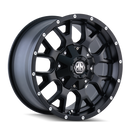 Mayhem 8015 Warrior 20x9 / 5x150 BP / 0mm Offset / 110mm Hub Matte Black Wheel