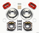 Wilwood Dynapro Low-Profile 11.00in P-Brake Kit - Red Ford 7.5in Rear 2.80 Offset - 4-Lug
