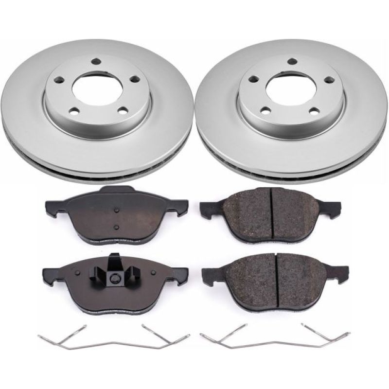 Power Stop 04-13 Mazda 3 Front Z17 Evolution Geomet Coated Brake Kit