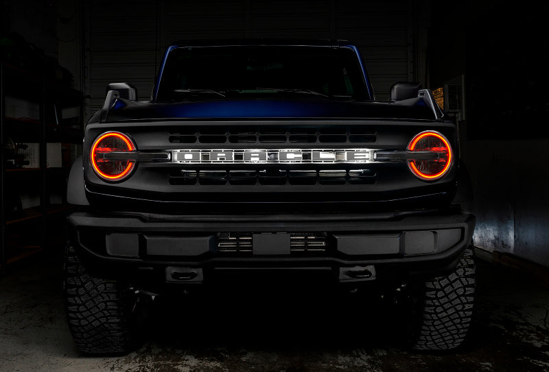 Oracle 2021 Ford Bronco DRL Upgrade w/ Halo Kit - ColorSHIFT w/ BC1 Controller