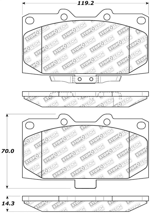 StopTech Street Select Brake Pads - Front