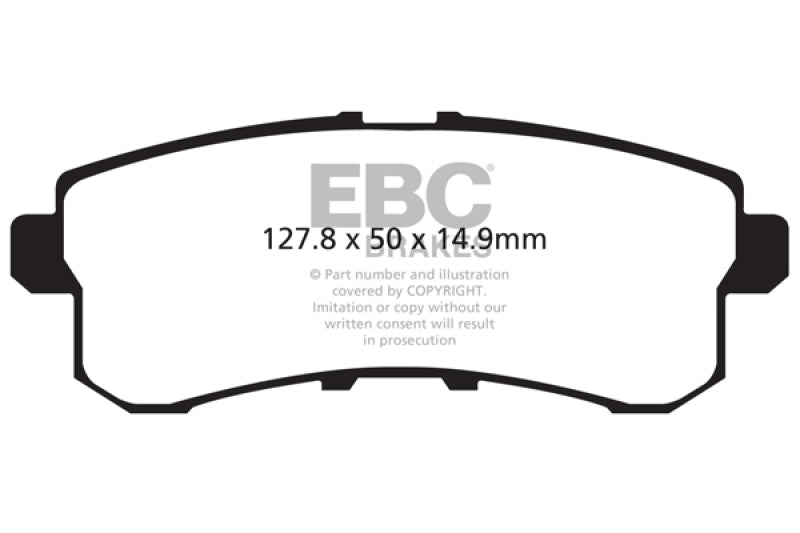 EBC 11-13 Infiniti QX56 5.6 Greenstuff Rear Brake Pads