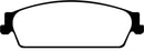 EBC 09-14 Cadillac Escalade 6.0 Hybrid Greenstuff Rear Brake Pads