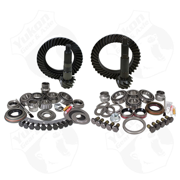 Yukon Gear Gear & Install Kit Package Jeep XJ w/Dana 30 Front & Chrysler 8.25in Rear - 4.56in Ratio