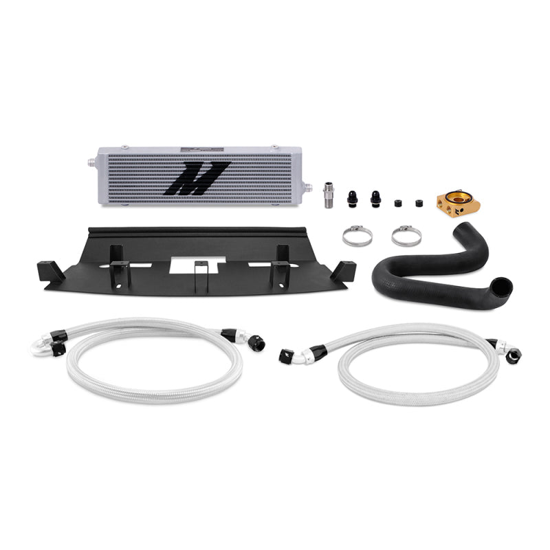 Mishimoto 2018+ Ford Mustang GT Thermostatic Oil Cooler Kit - Silver