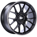 BBS CH-R 20x9 5x112 ET25 Satin Black Polished Rim Protector Wheel -82mm PFS/Clip Required