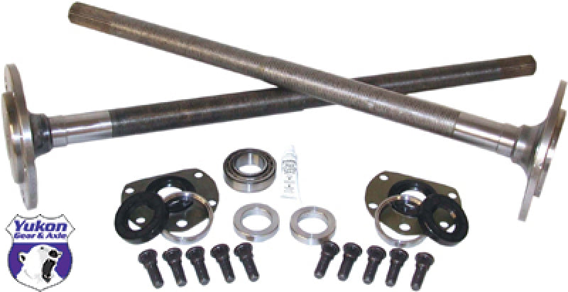 Yukon Gear One Piece Axles For 76-79 Model 20 CJ7 Quadratrack w/ Bearings and 29 Splines / Kit