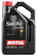 Motul 5L Specific 508 0W20 Oil - Acea A1/B1 / VW 508.00/509.00 / Porsche C20 - Case of 4