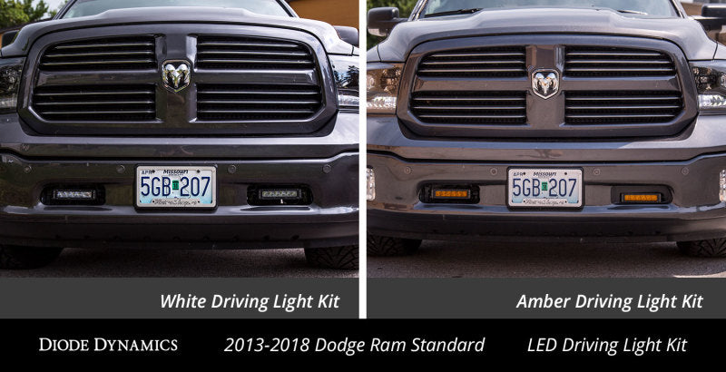 Diode Dynamics Ram 2013 Standard Stage Series 6 In Kit - White Wide