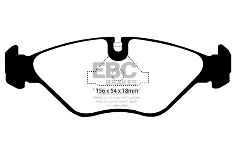 EBC 90-98 Saab 9000 2.0 Redstuff Front Brake Pads