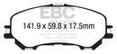 EBC 14+ Nissan Rogue 2.5 2 row seating Ultimax2 Front Brake Pads