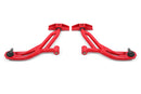 BMR 10-14 Ford Mustang / Shelby GT500 Non-Adj. Lower A-Arms (Poly/Delrin) - Red