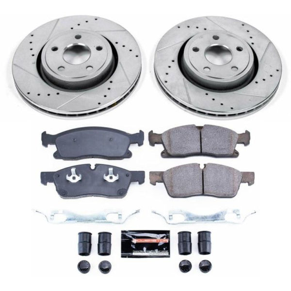 Power Stop 13-16 Dodge Durango Front Z23 Evolution Sport Brake Kit