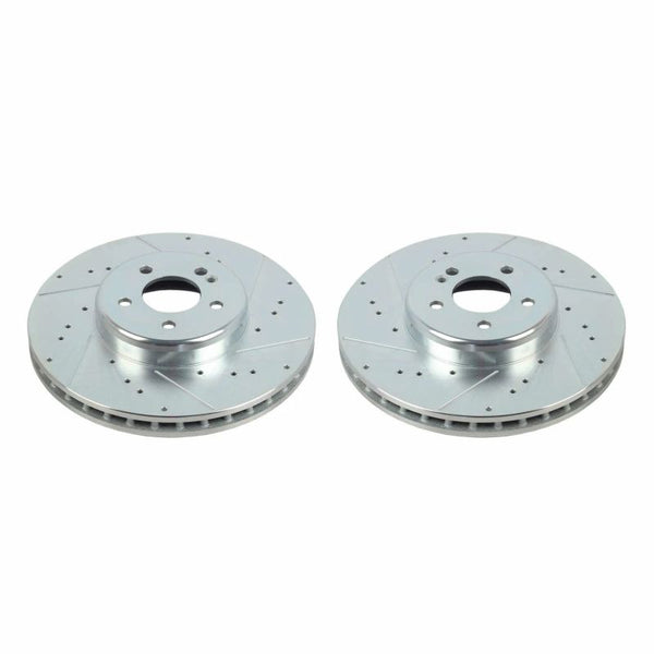 Power Stop 16-20 Mercedes-Benz GLC300 Front Evolution Drilled & Slotted Rotors - Pair