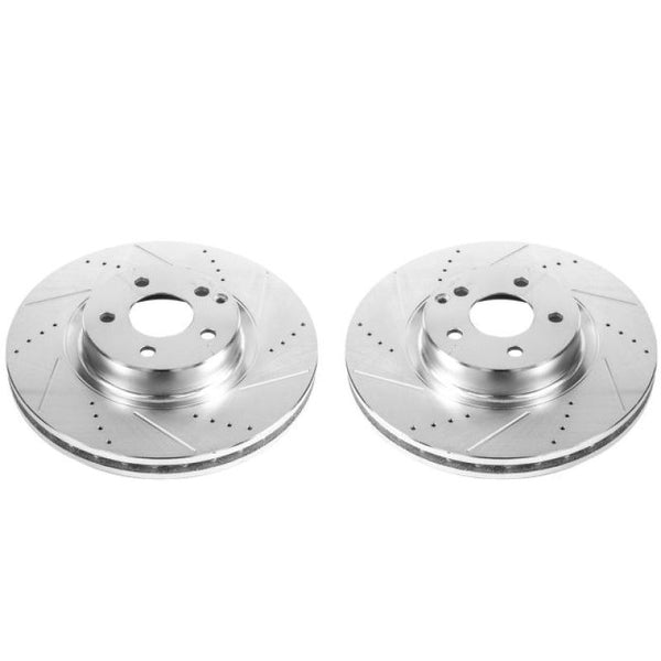 Power Stop 07-09 Mercedes-Benz E350 Front Evolution Drilled & Slotted Rotors - Pair