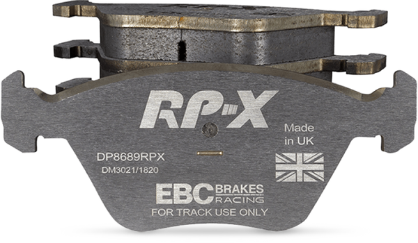 EBC Racing 12-15 Porsche 911 (991) Carrera S 3.8L (Cast Iron Rotor Only) RP-X Front Brake Pads