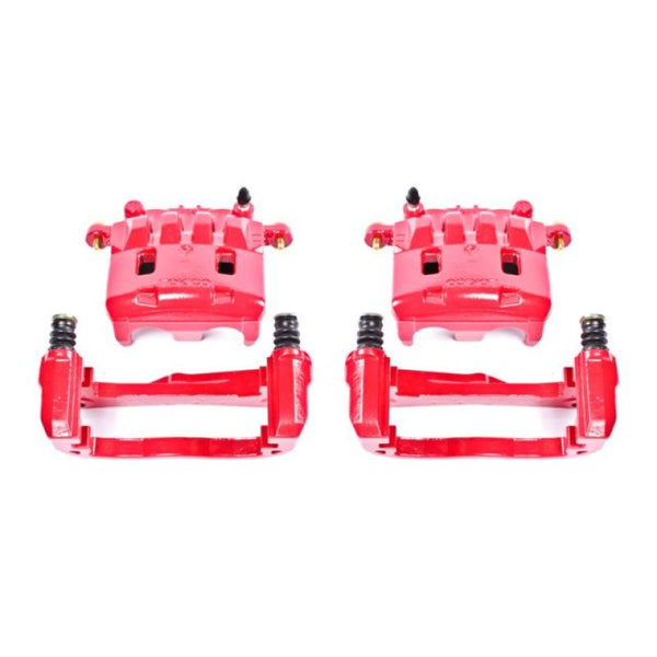 Power Stop 05-06 Saab 9-2X Front Red Calipers w/Brackets - Pair